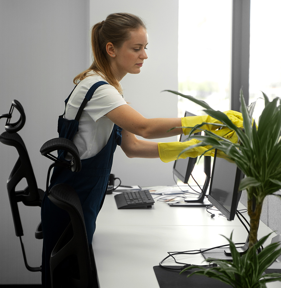 Cleaning Lady image cleaning Lady working in an office